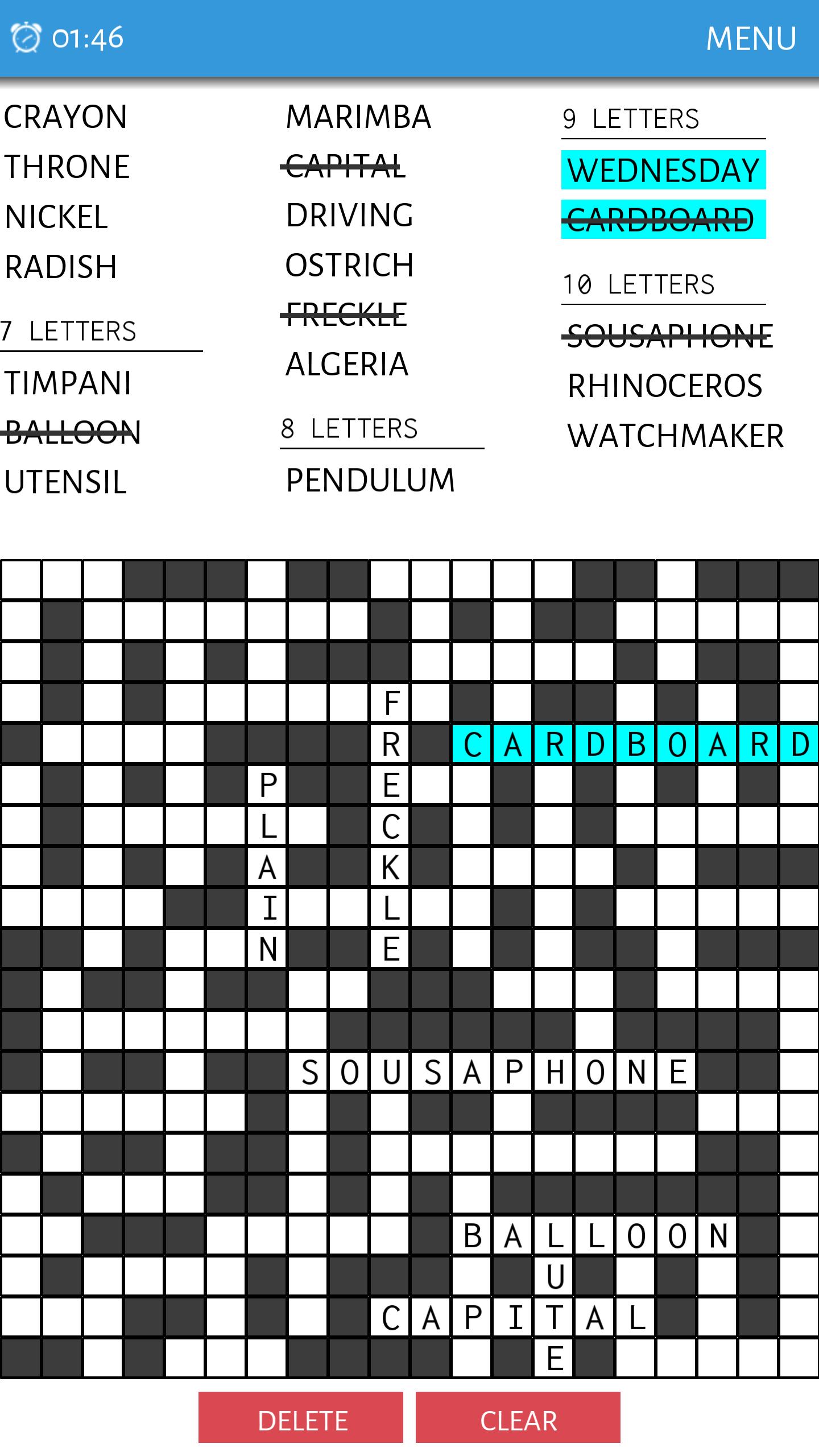 Crossword Fit - Word fit game