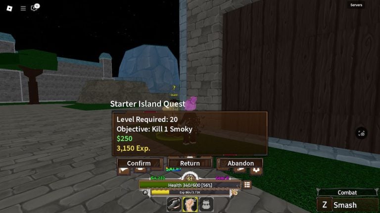 King Legacy Map - toutes les îles, quêtes et exigences de niveau