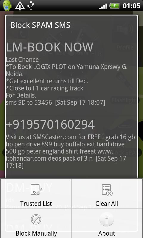 Block SPAM SMS
