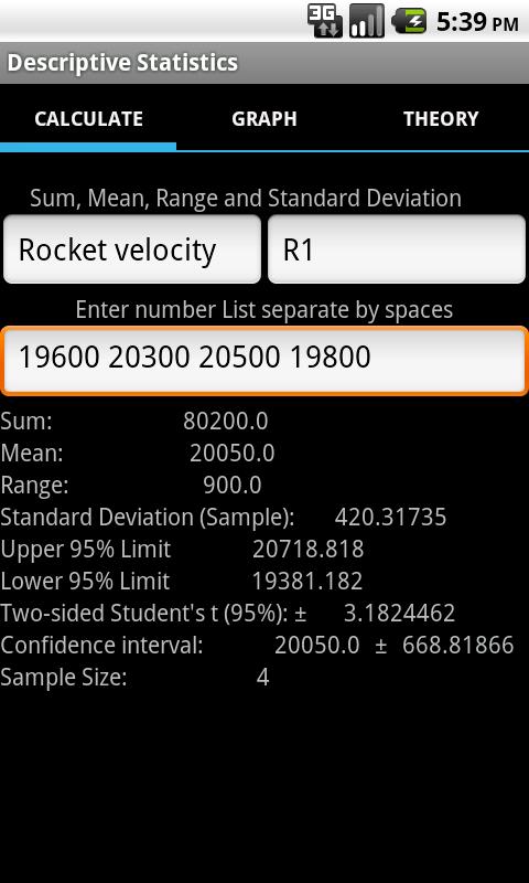 Descriptive Statistics Tools