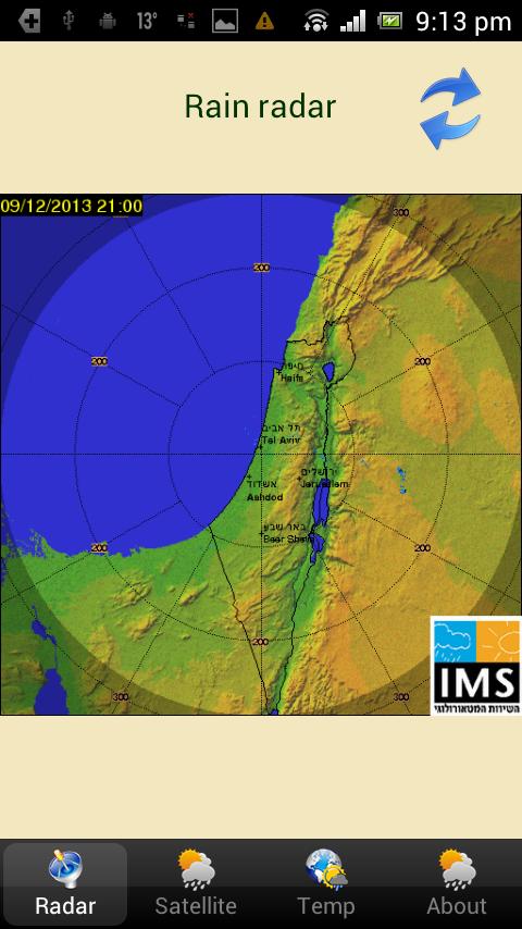 Palestine Rain Radar