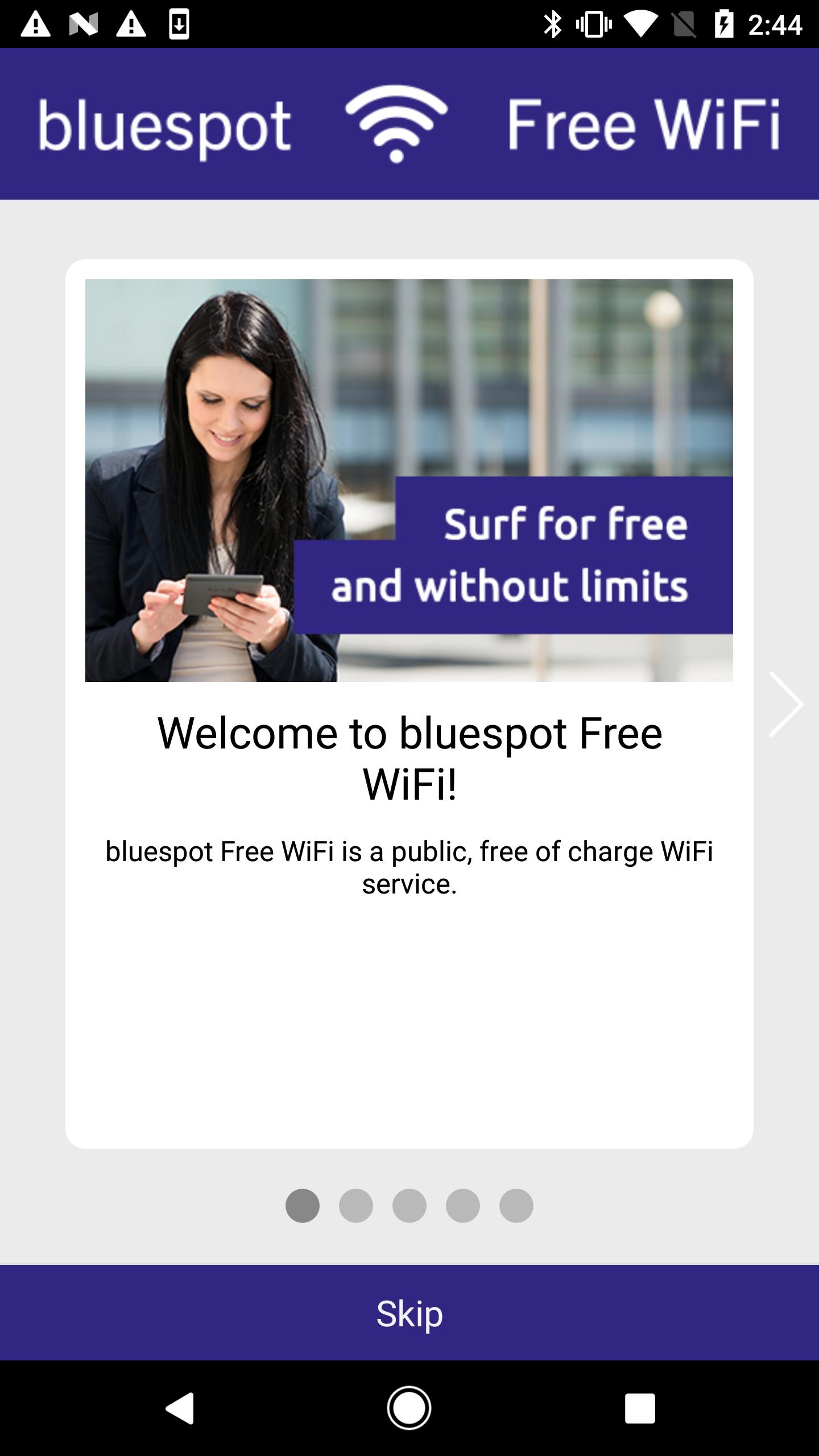 bluespot Free WiFi