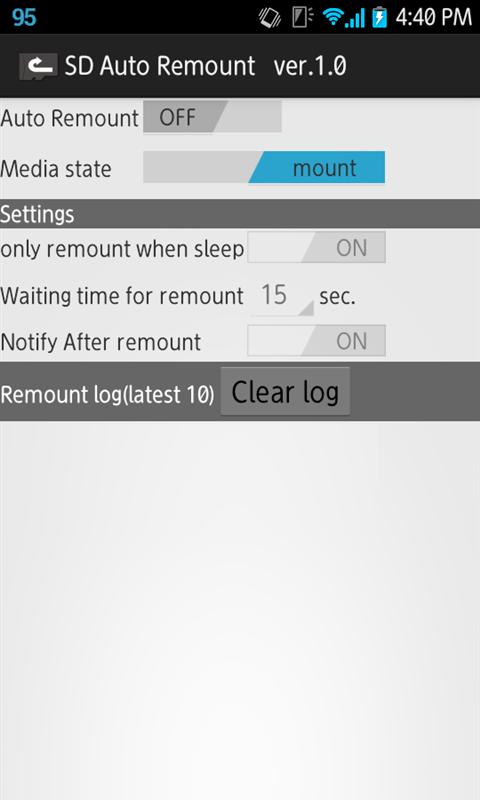 SD Auto Remount w/Ad