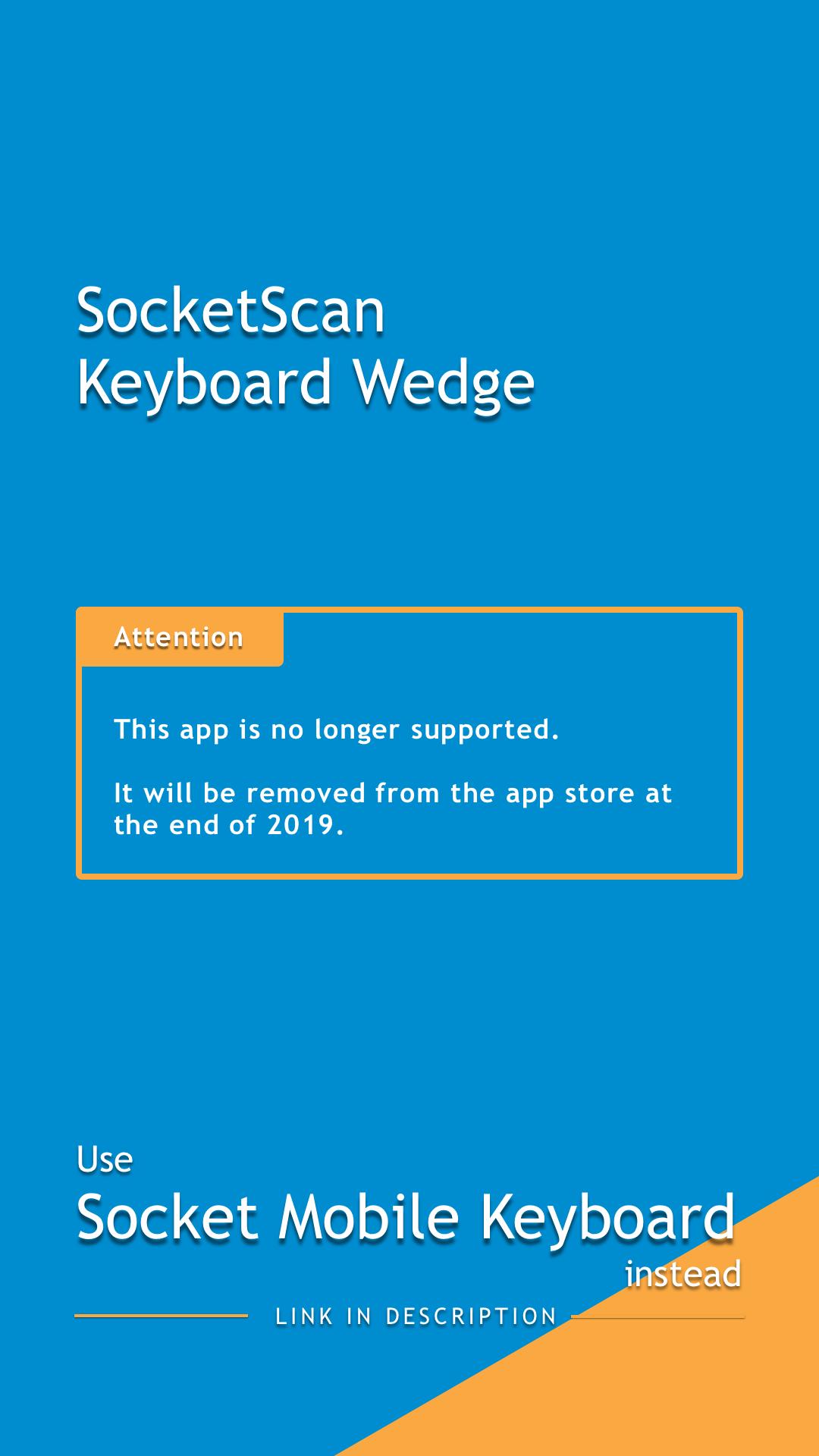 SocketScan Keyboard Wedge