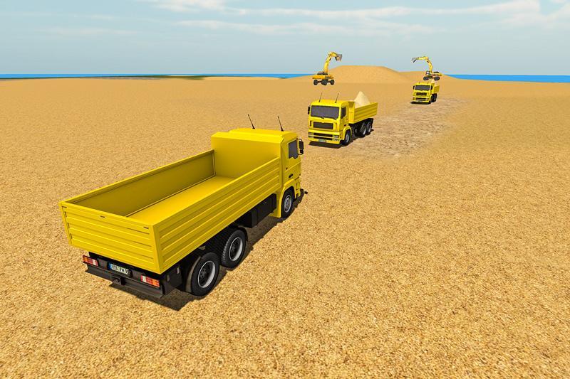Sand Excavator Truck Sim 2017